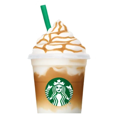 Iced chai latte with cold foam on top in a Starbucks cup  sticker