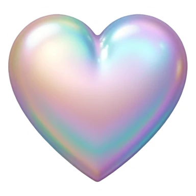 pastel heart with a pearl texture sticker