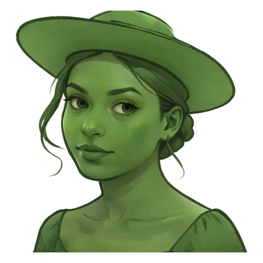 realistic portrait of a girl sticker