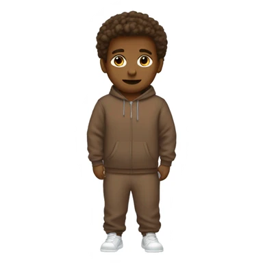 Brown sweatsuit sticker