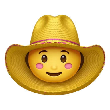 emoji de sombrero sticker