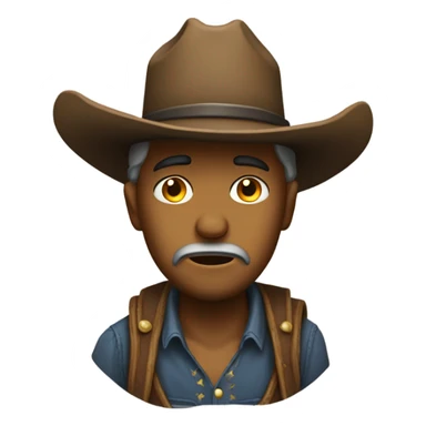 sad cowboy crying  sticker