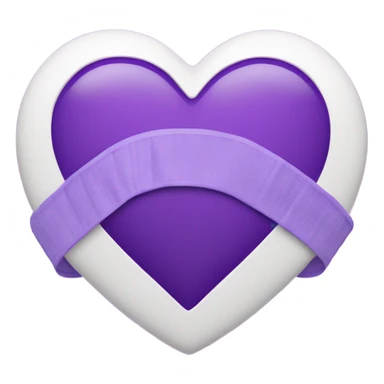 Purple Heart with bandage over it sticker