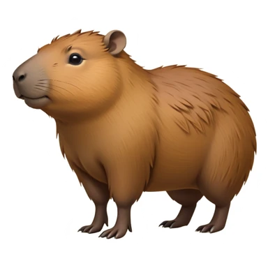 cinematic-capybara-realistic-full-body-on-all-fours-emoji,-plump-and-relaxed-body-soaking-in-the-warm-sun,-short-brown-fur-slightly-ruffled,-head-tilted-dramatically,-calm-expressive-eyes-exuding-serene-wisdom,-simplified-yet-realistic head tilted confidently staring at the camera ina. comical way sticker