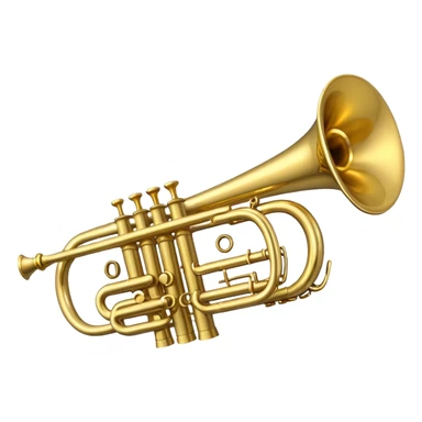 Trumpet with limbs sticker