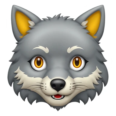 Tráeme una imagen de un lobo enojado sticker