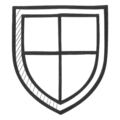 Layout coat of arms shield sticker