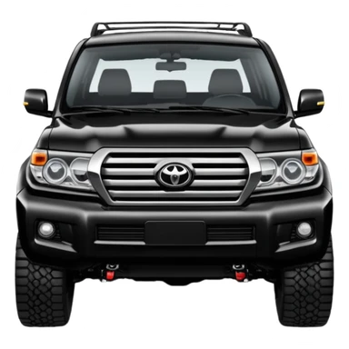 Modified Toyota landcr new model black color sticker