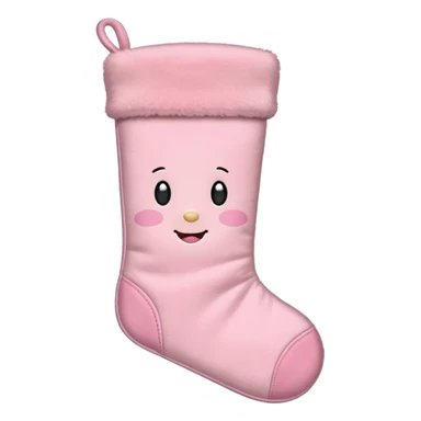 an aesthetic baby pink  christmas  sticker