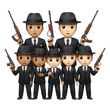 team of gangsters sticker