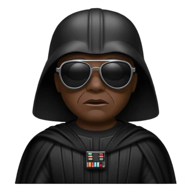 Dark vador avec des lunnettes noires sticker