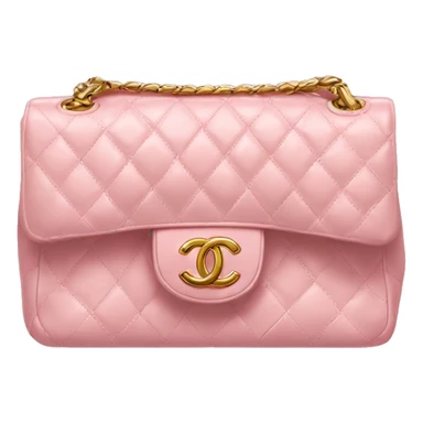 light pink chanel classic flap purse sticker