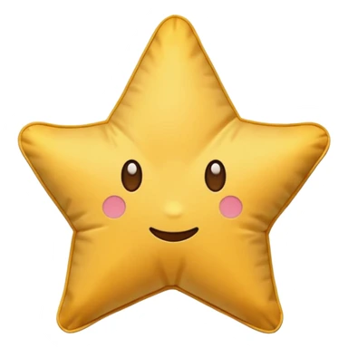 star shaped pillow  sticker