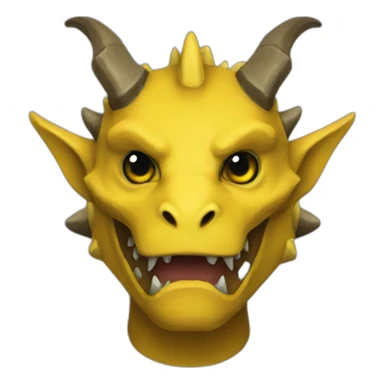 Yellow dragonborn sticker
