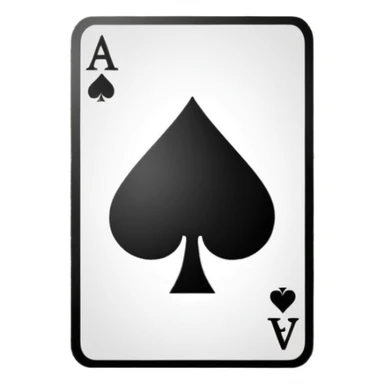 Ace of Spades for stage magic sticker