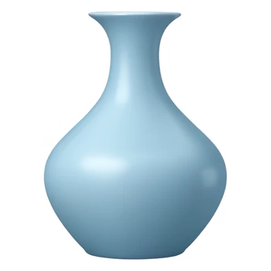 Light blue vase sticker