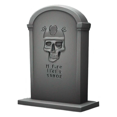 gravestone that says here lies “SmokeDevil” sticker