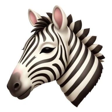 Meme-Worthy Cute Sleeping Zebra Portrait Emoji, Head resting peacefully with a contented smile, showcasing a lean, graceful build and a luxuriously soft striped fur, a refined, equine head with a long snout and alert ears, and eyes shut in a serene, restful nap, Simplified yet hilariously adorable features, highly detailed, glowing with a soft, drowsy light, high shine, relaxed and utterly lovable, stylized with an air of playful laziness, bright and heartwarming, soft glowing outline, capturing the essence of a comically sleepy zebra that feels like it could instantly become the next viral sensation of adorable slumber! sticker