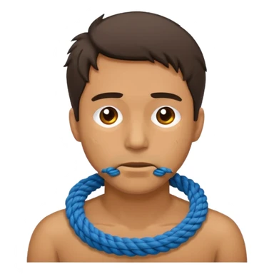 🙍🏻‍♂️ this guys with a rope around his throat sticker