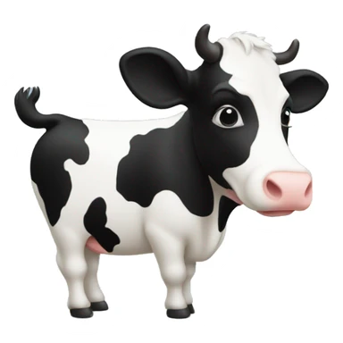 "OK" is outlined in black, with a Holstein pattern on the inside. sticker
