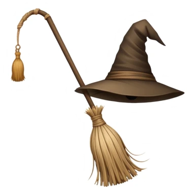 witch's broom sticker