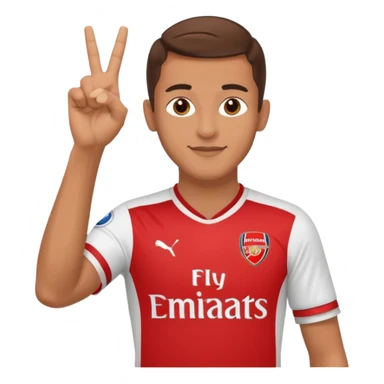 Me in an FC Arsenal Football Kit with 🤙🏼 sticker