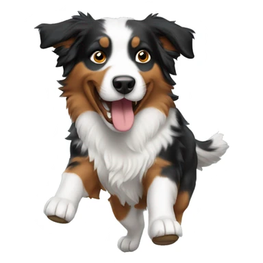 Anvil with Jumping Australian shepherd  sticker