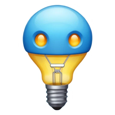 A light blue thunder sticker