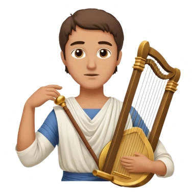 ancient greek people listening to a poet sticker