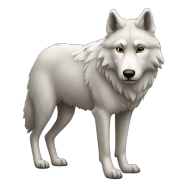 Un loup sur un mouton sticker