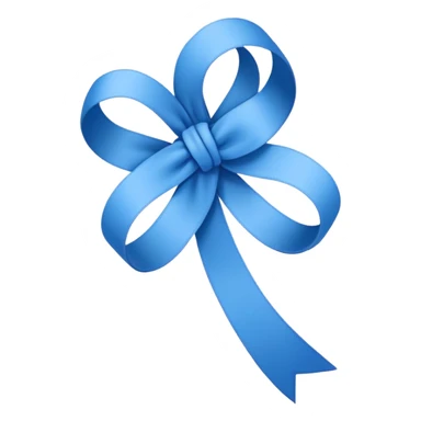 un noeud semblable à celui d'octobre rose mais en bleu sticker