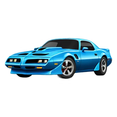 Blue trans am sticker