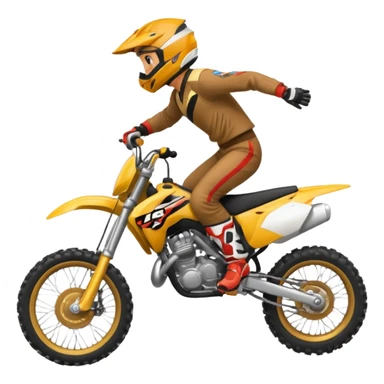 Faire une Roue arrière en moto cross sticker