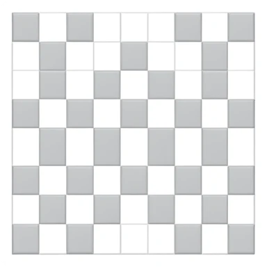 Generate a clean geometric checkerboard pattern using light gray and white squares. Modern, minimalist aesthetic with perfect symmetry. Suitable for backgrounds or digital design elements. sticker