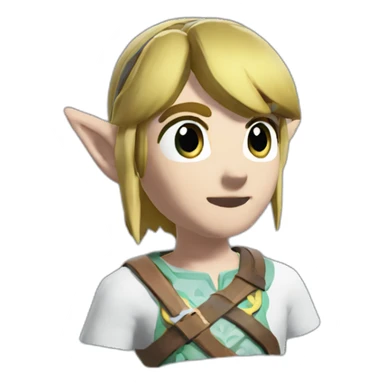 Link of Zelda with oculus quest white sticker