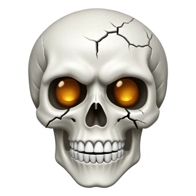 Skull in eternal anguish and pain  sticker