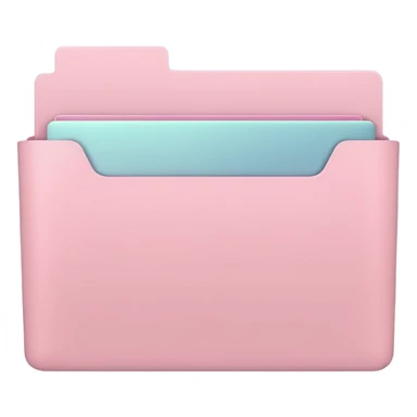 pastel pink empty folder for macbook app aesthetic sticker