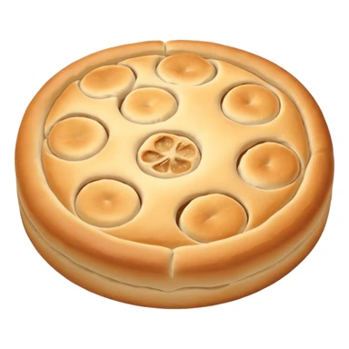 round focaccia classic white without seasoning sticker