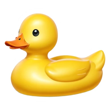 duck-shaped inflatable pool float floating on water, bright yellow rubber duck design, glossy plastic texture, gentle water ripples, summer pool vibe, 3D cartoon style, mobile game icon style, clean composition, no people, no text, no watermark

 sticker