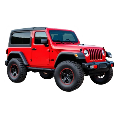 Jeep Wrangler - Jeep (Model Year: 2022) (Iconic colour: Red) sticker