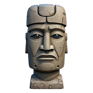 Moai statue with the face of Han Solo sticker