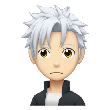 Gojo Satoru Jujutsu Kaisen anime white hair sticker