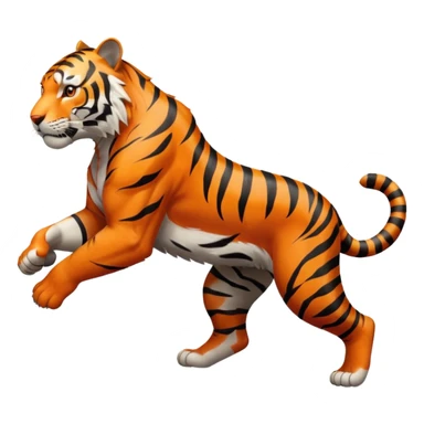 Realistic Tiger running in profile sticker