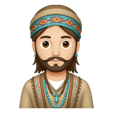 boho fashion man sticker