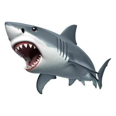 Shark attack sticker
