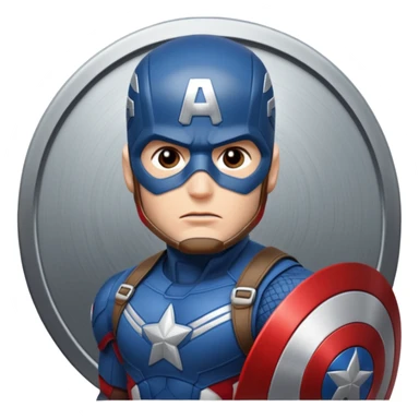 captain america marvel superhero headshot sticker