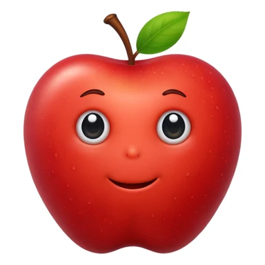 worm on apple sticker