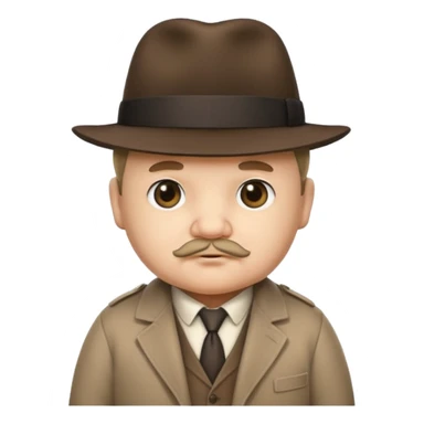 Baby looking like an old tubby mafioso man  sticker