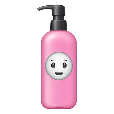 shampoo bottle in pink colour sticker