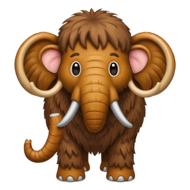 a brown Mammoth sticker